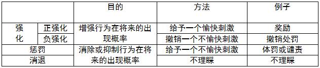 斯金纳操作性条件作用理论